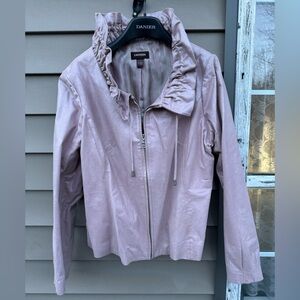Danier Pink Leather Jacket